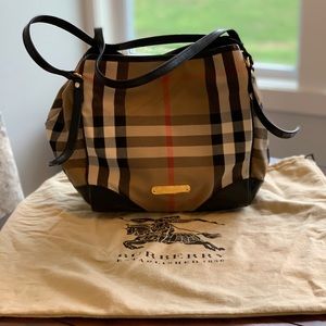 NWT BURBERRY BRIDLE HOUSE CHECK CANTERBURY TOTE